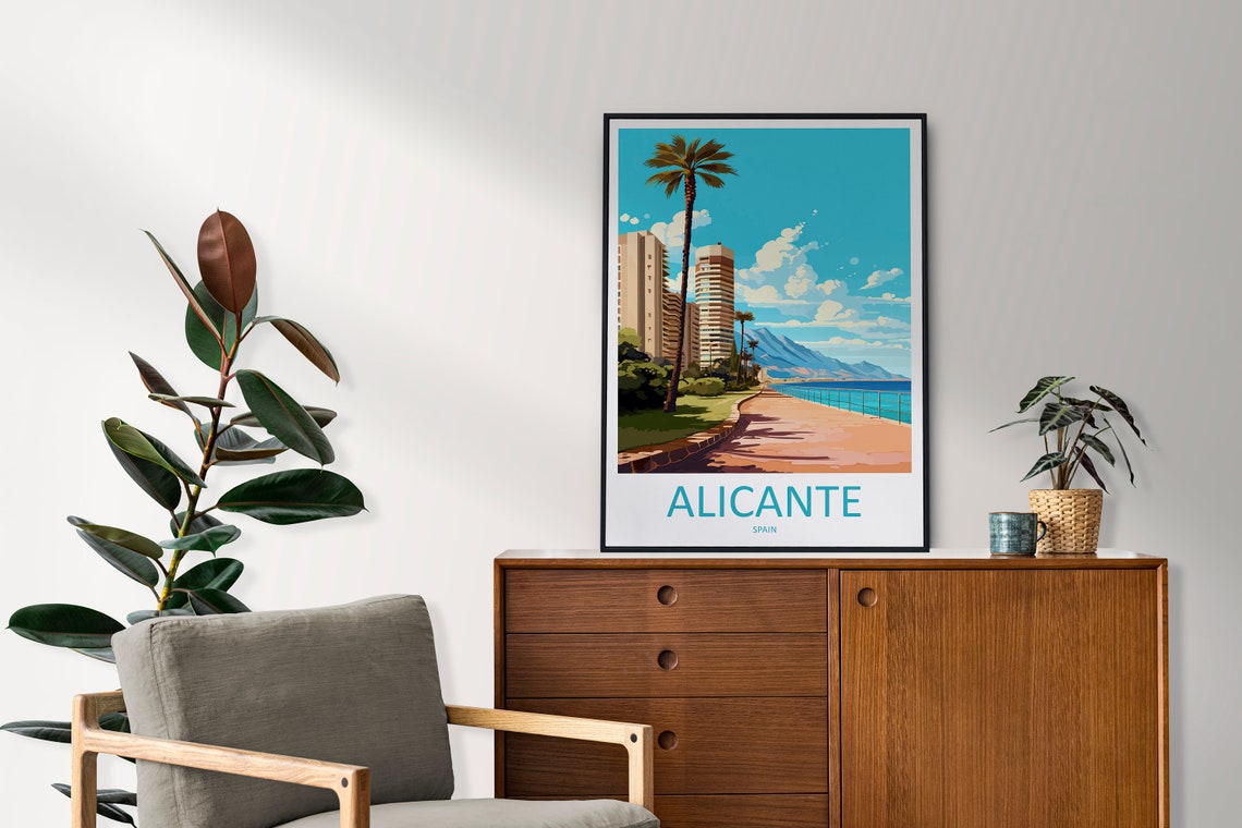 Alicante Travel Poster, Spain Wall Art - Image 2
