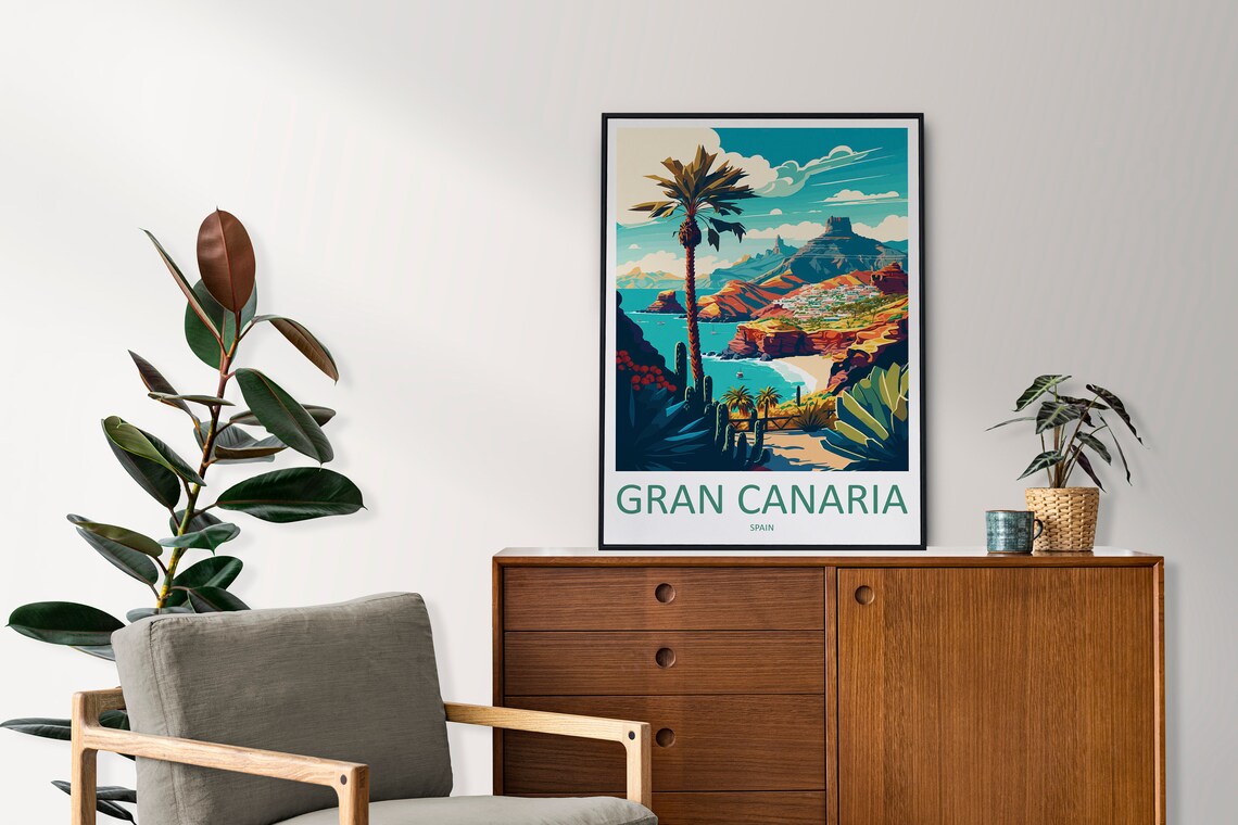 Gran Canaria Travel Poster, Spain Place Print - Image 2