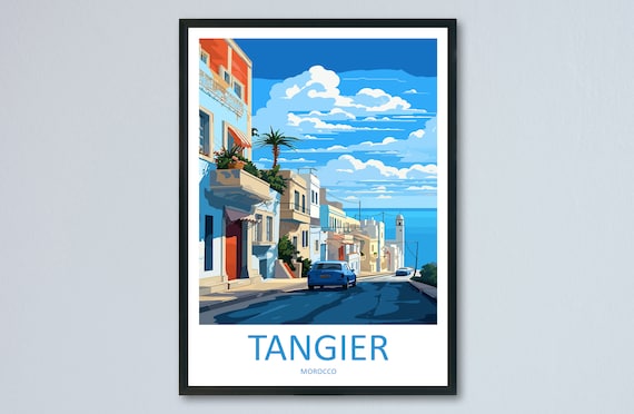 Tangier Travel Print Wall Art Tangier Wall Hanging Home Dcor Tangier Gift Art Lovers Morocco Art Lover Gift Wall Art Morocco Art