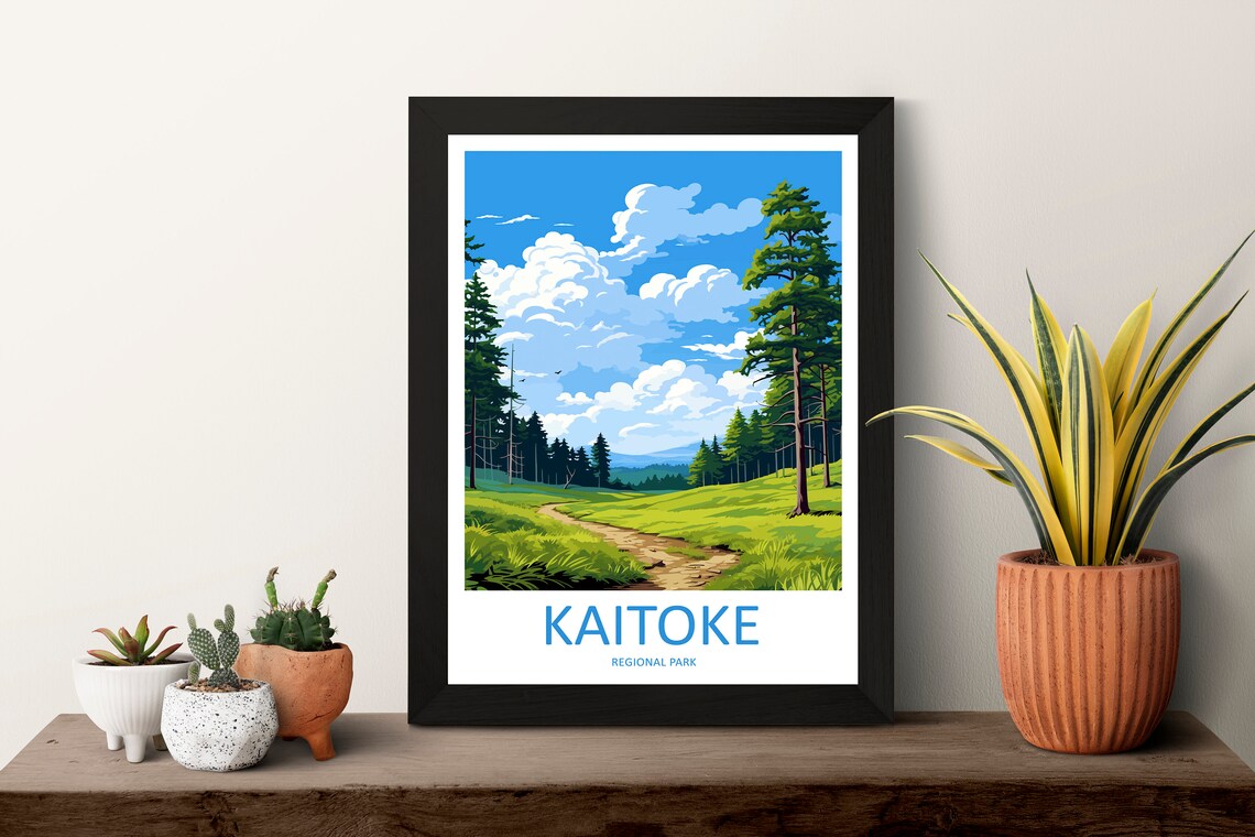 Kaitoke Regional Park Travel Print Wall Art Kaitoke Regional Park Wall Hanging Home Dcor Kaitoke Regional Park Gift Art Lovers New Zealand - Image 3