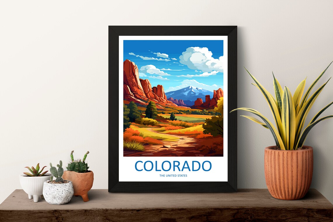 Colorado Travel Poster, USA Place-Inspired Wall Art - Image 3