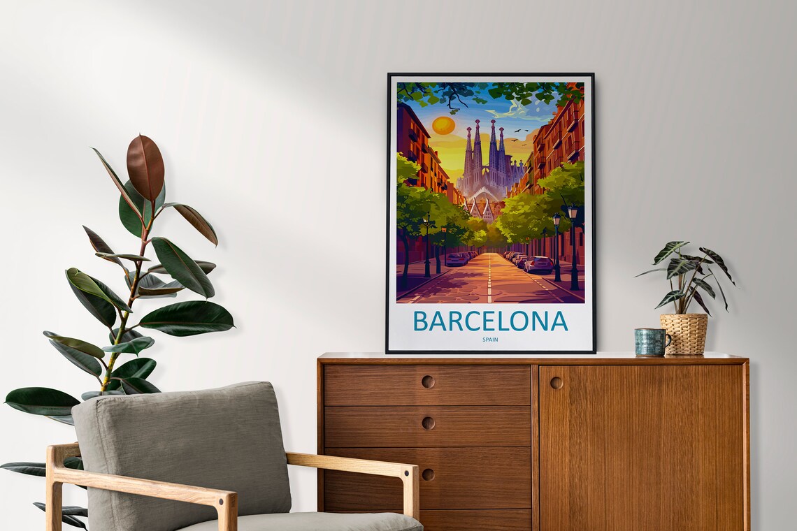 Barcelona Home Dcor Gift Art Lovers Poster - Image 2