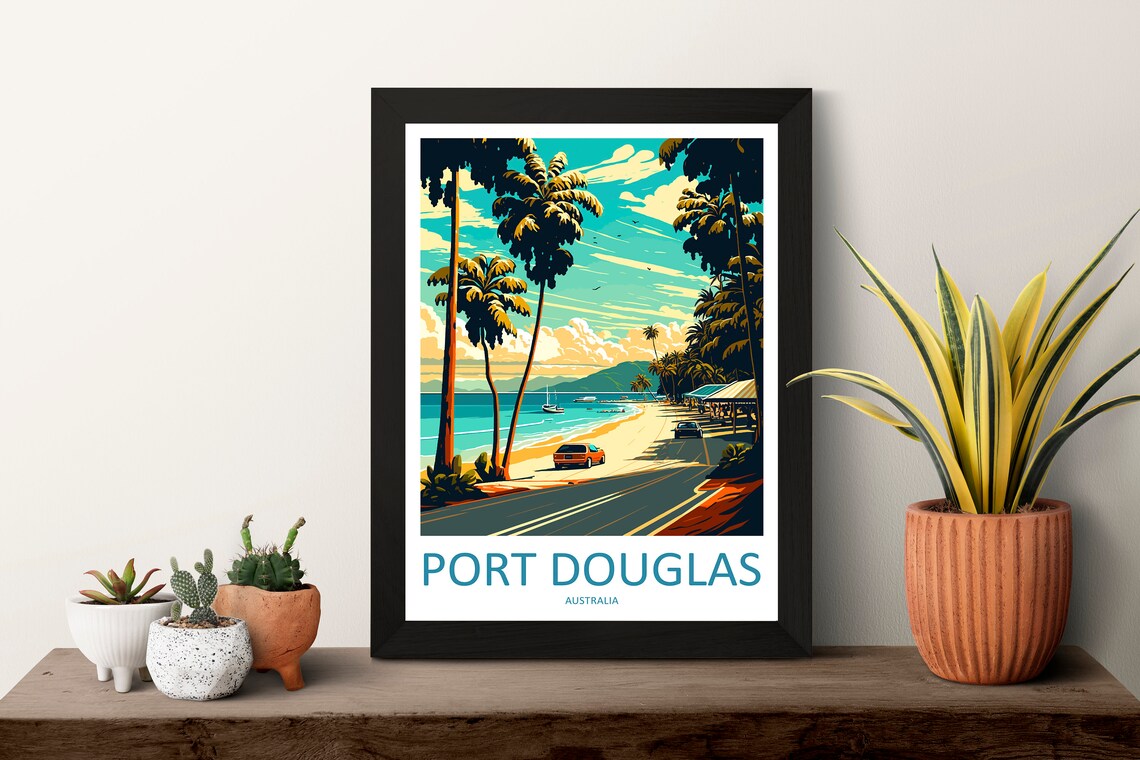 Port Douglas Australia Travel Poster, Wall Decor - Image 3