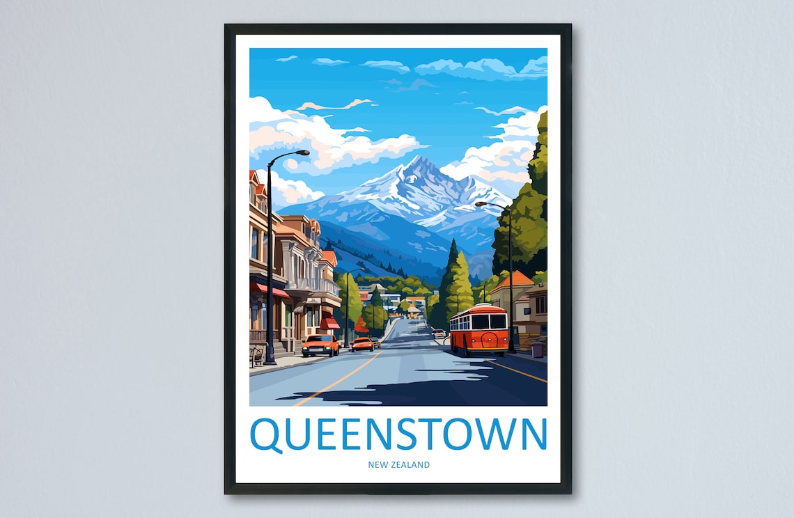 Queenstown Wall Hanging Home Decor Poster