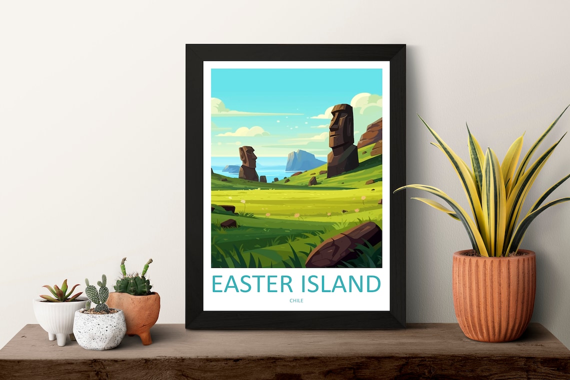 Easter Island Travel Poster, Home Decoration - Image 3