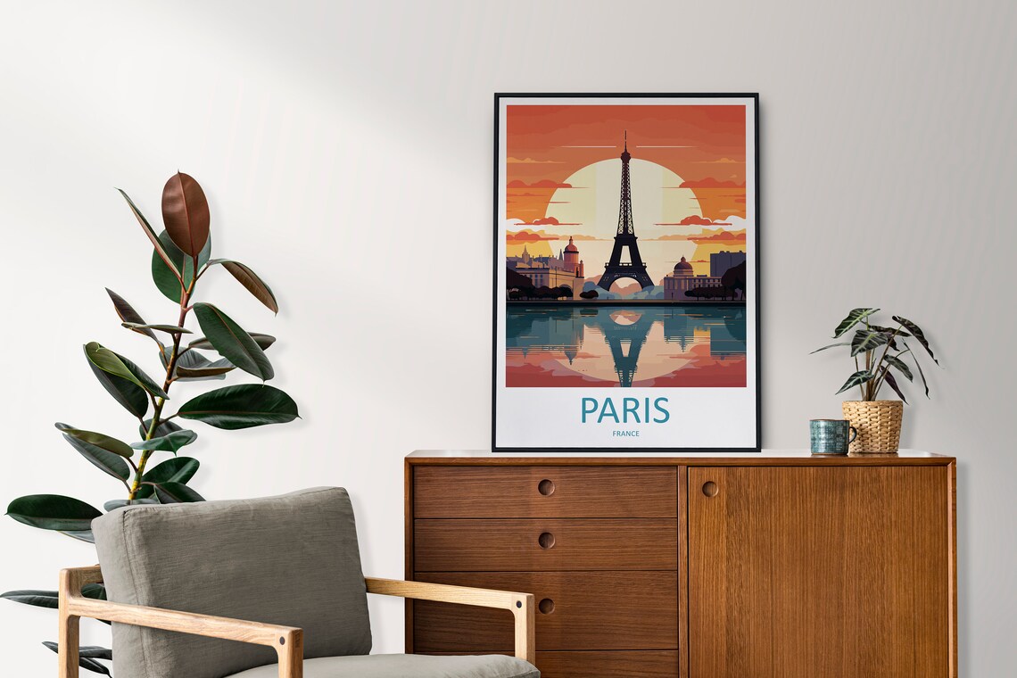 Paris Home Decor Gift Art Lovers Travel Poster - Image 2