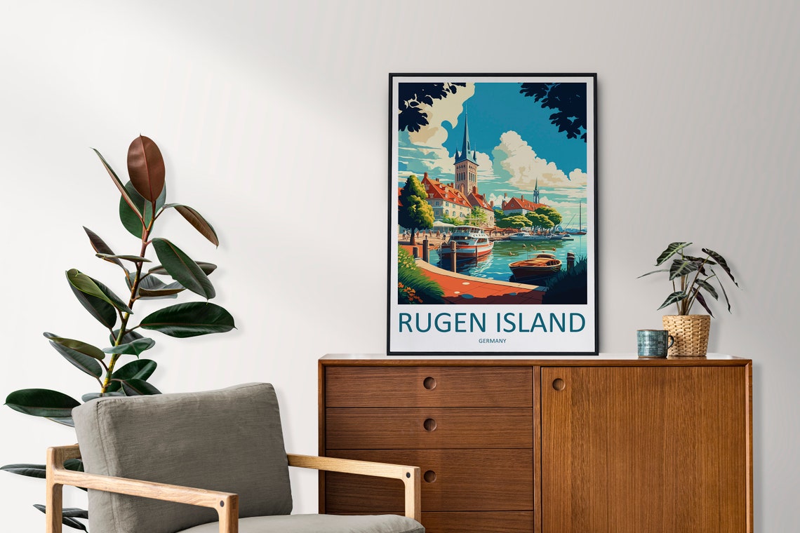 Rugen Island Travel Print Wall Art Rugen Island Wall Hanging Home Dcor Rugen Island Gift Art Lovers Germany Art Lover Gift Rugen Island Art - Image 2
