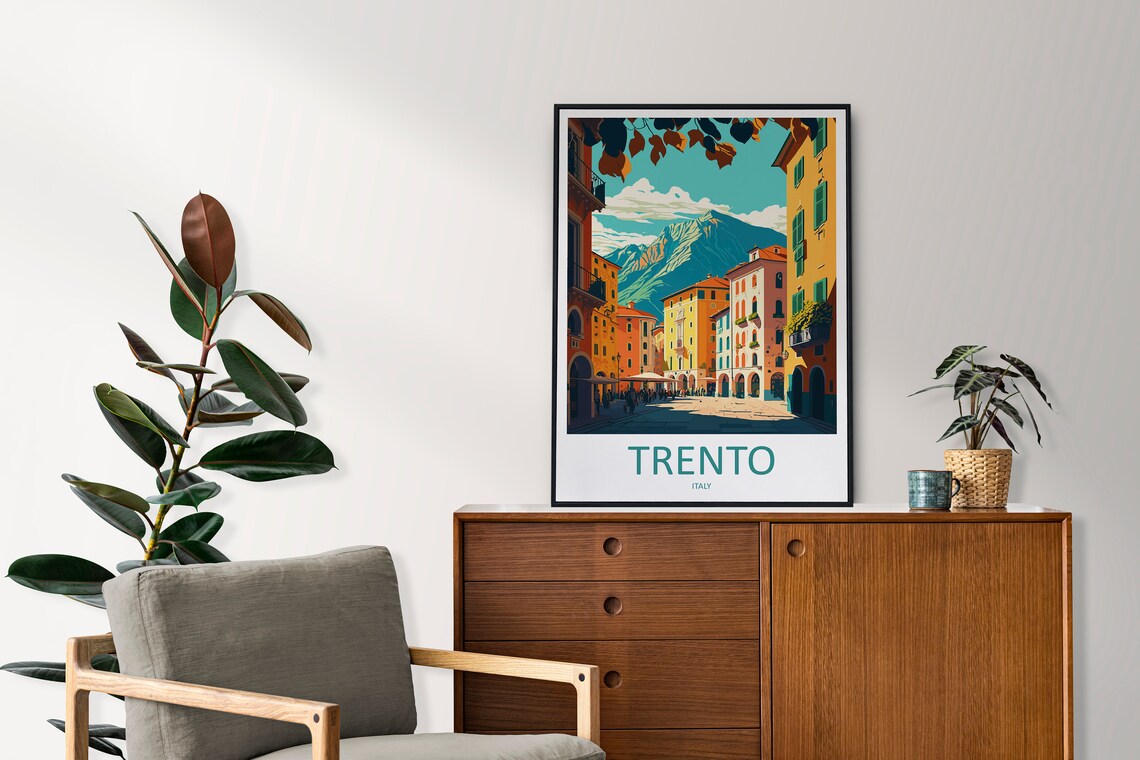 Trento Travel Poster, Italy Wall Art Print - Image 2