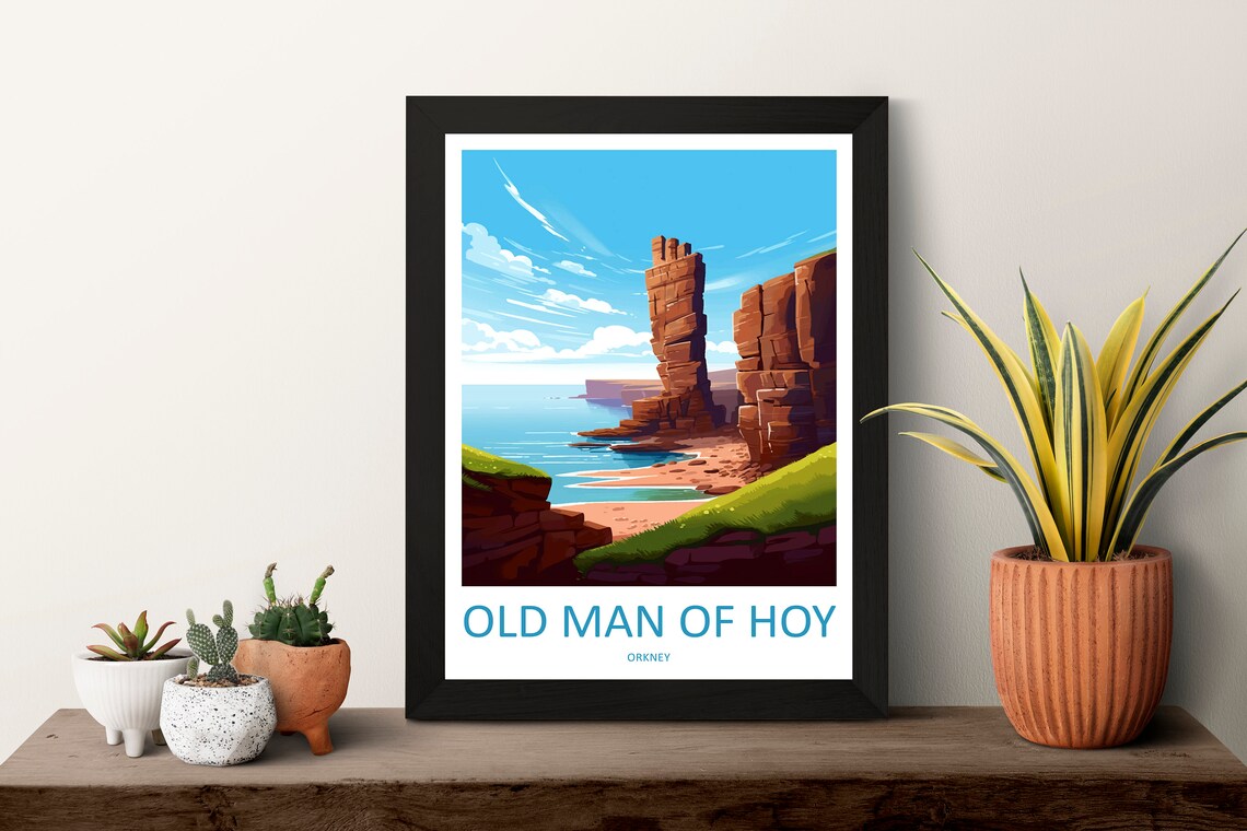Old Man Of Hoy Art Print, Scotland Landscape - Image 3