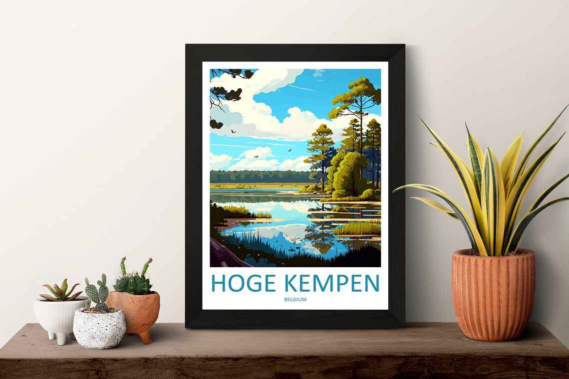 Hoge Kempen Travel Print Wall Art Hoge Kempen Wall Hanging Home Dcor Hoge Kempen Gift Art Lovers Belgium Art Lover Gift Hoge Kempen Wall - Image 3