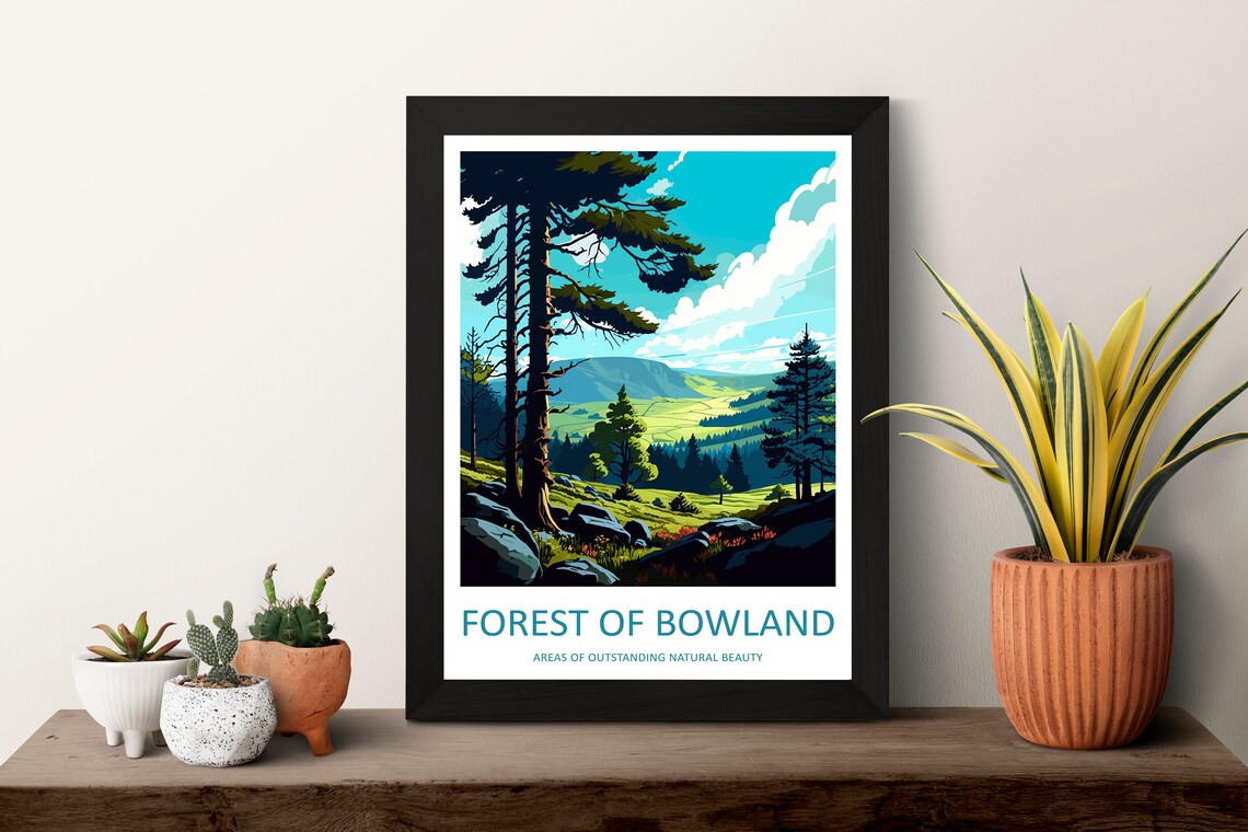 Forest Of Bowland Travel Poster, Place Print - Image 3