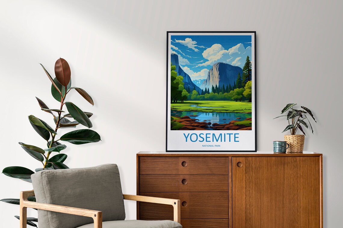 Yosemite Travel Print, National Park Wall Art - Image 2
