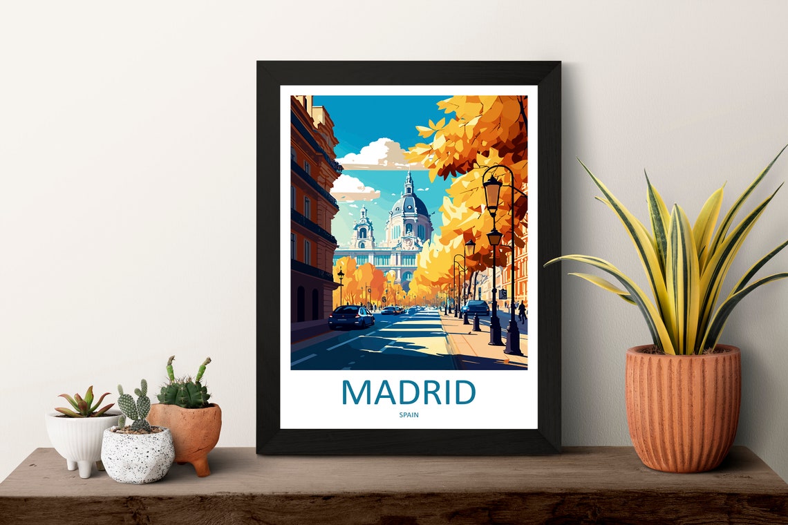 Madrid Travel Poster, Spain Home Decor - Image 3
