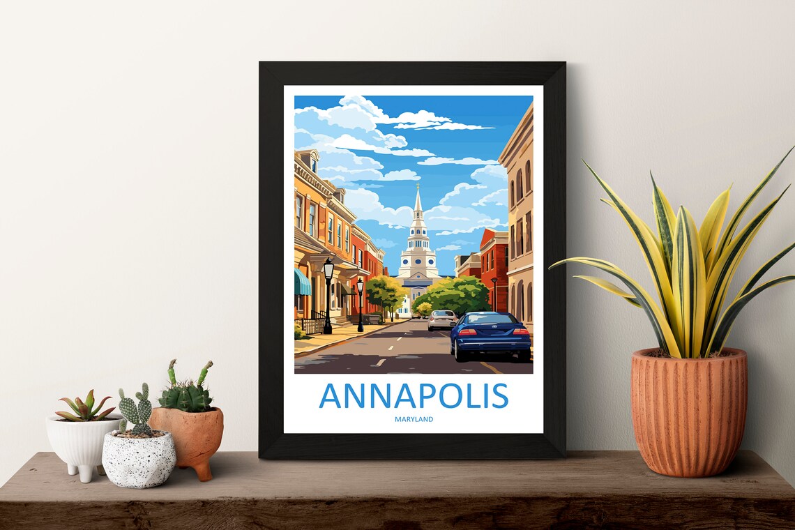Annapolis Travel Poster, Maryland Wall Decor - Image 3