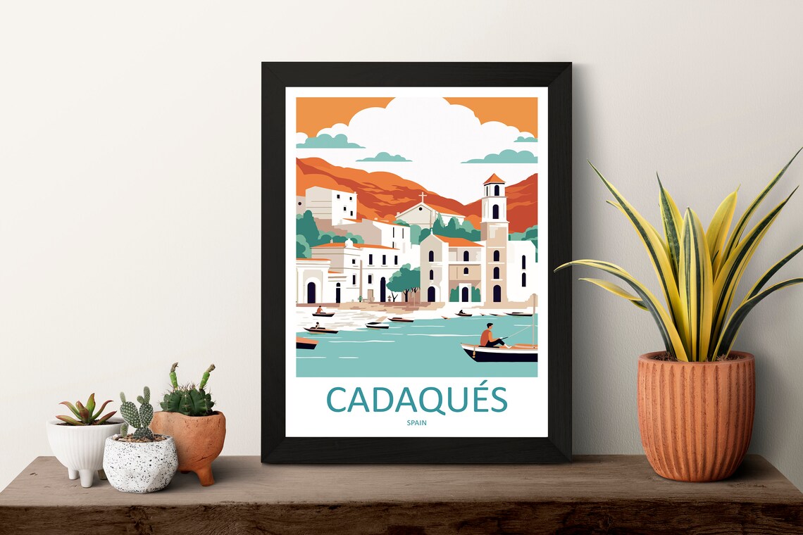 Cadaqus Travel Poster, Spain Wall Art Print - Image 3