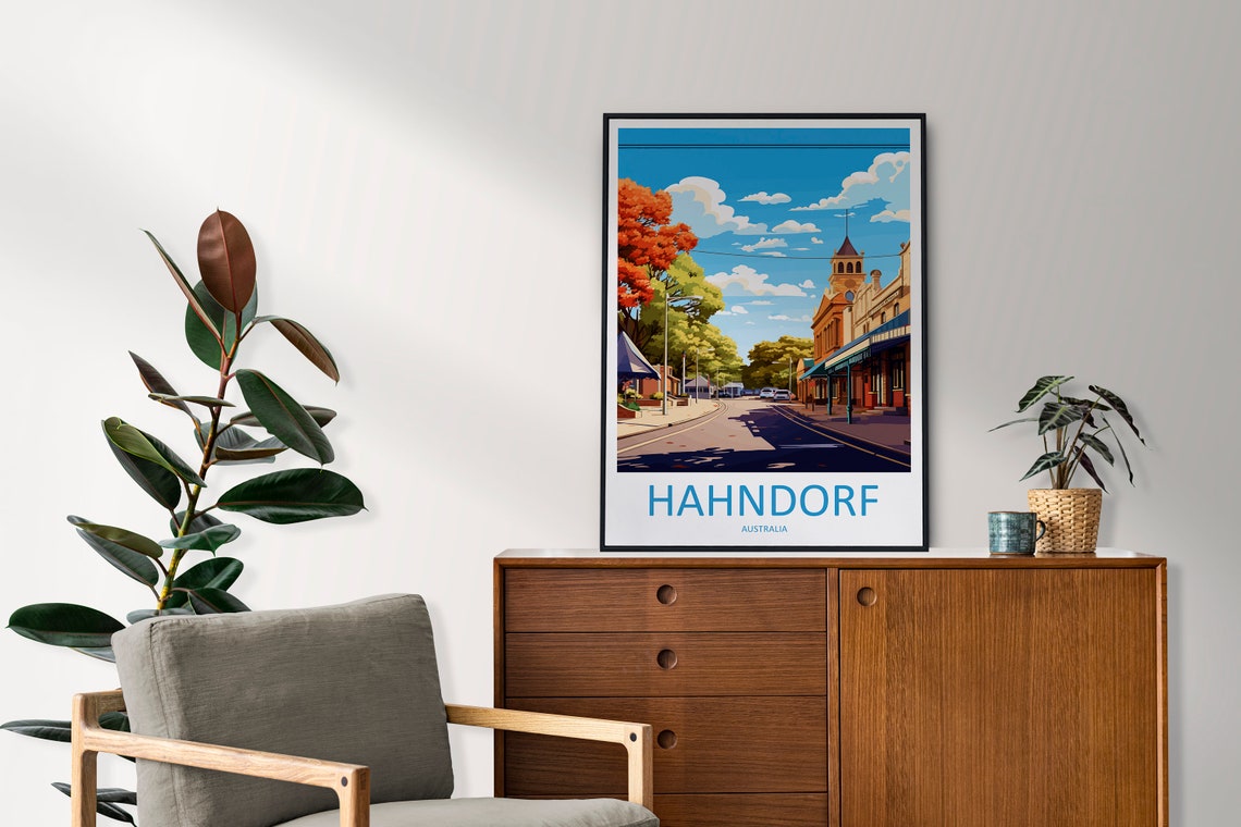 Hahndorf Australia Historic German Village Street Travel Poster - Image 2