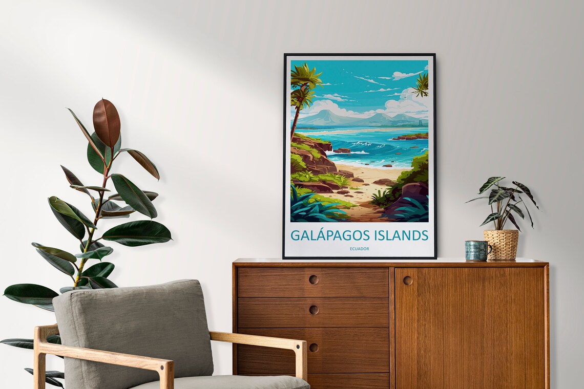 Galpagos Islands Home Decor Travel Poster - Image 2