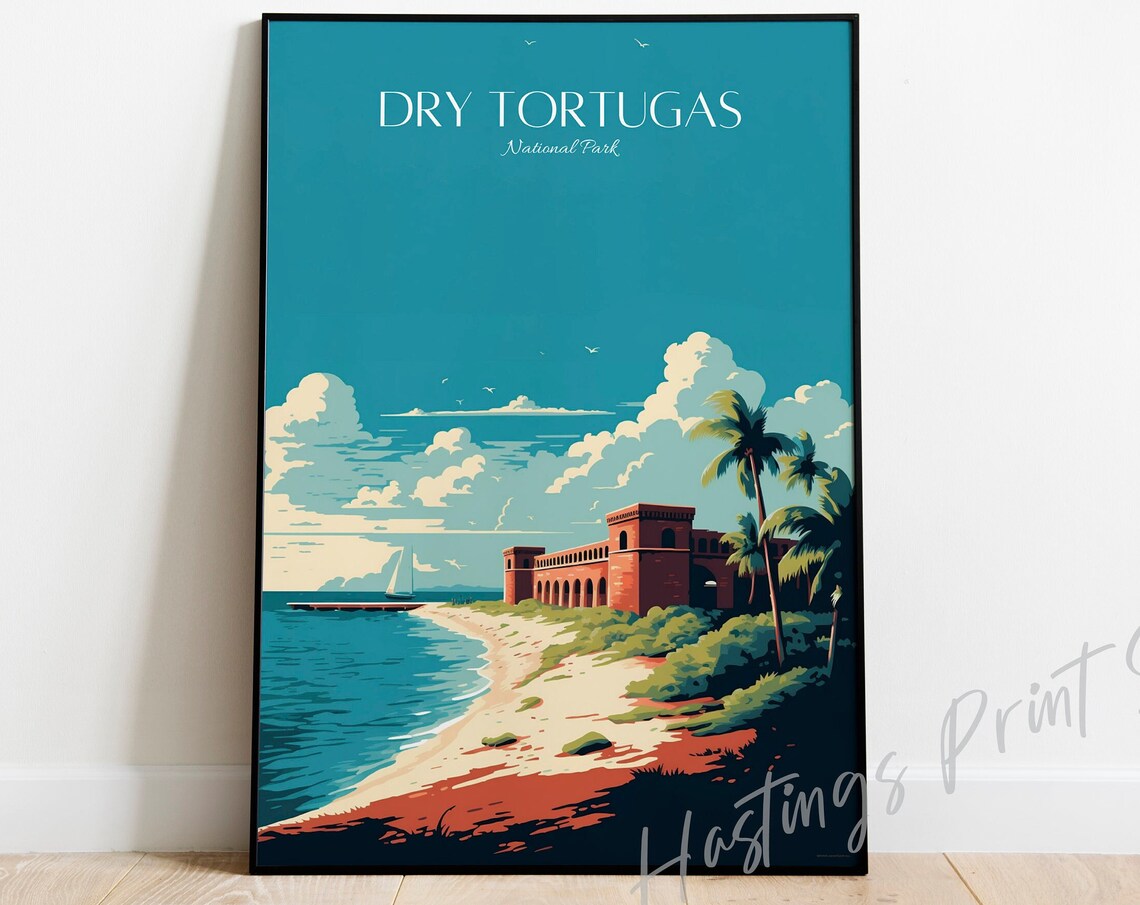 Dry Tortugas National Park Travel Poster Art Print