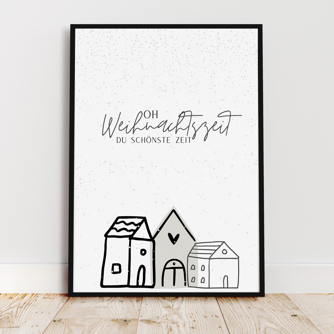 Christmas Time Poster, Holiday Wall Decoration
