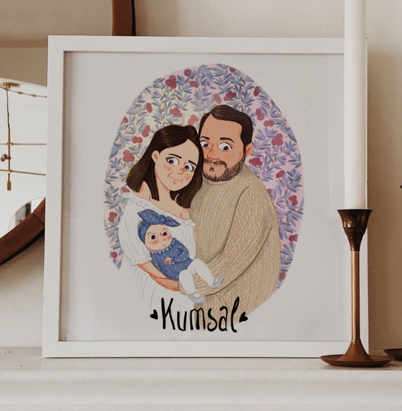 Personalized New Mother Portrait From Photo Art Print