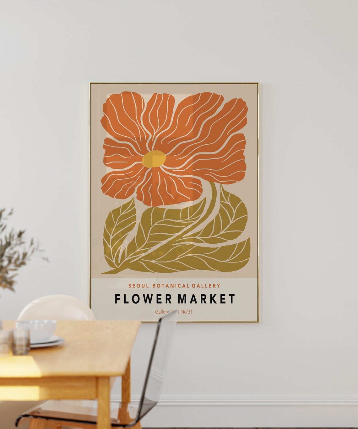 Seoul Flower Market Retro 70s Boho Art Print - Image 2