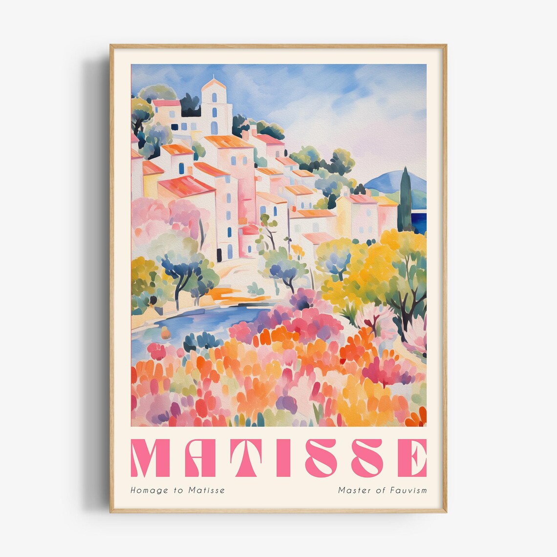 Pastel Matisse Print Matisse Landscape Wall Art Pastel Gallery Wall Gallery Exhibition Art Hm018 - Image 3