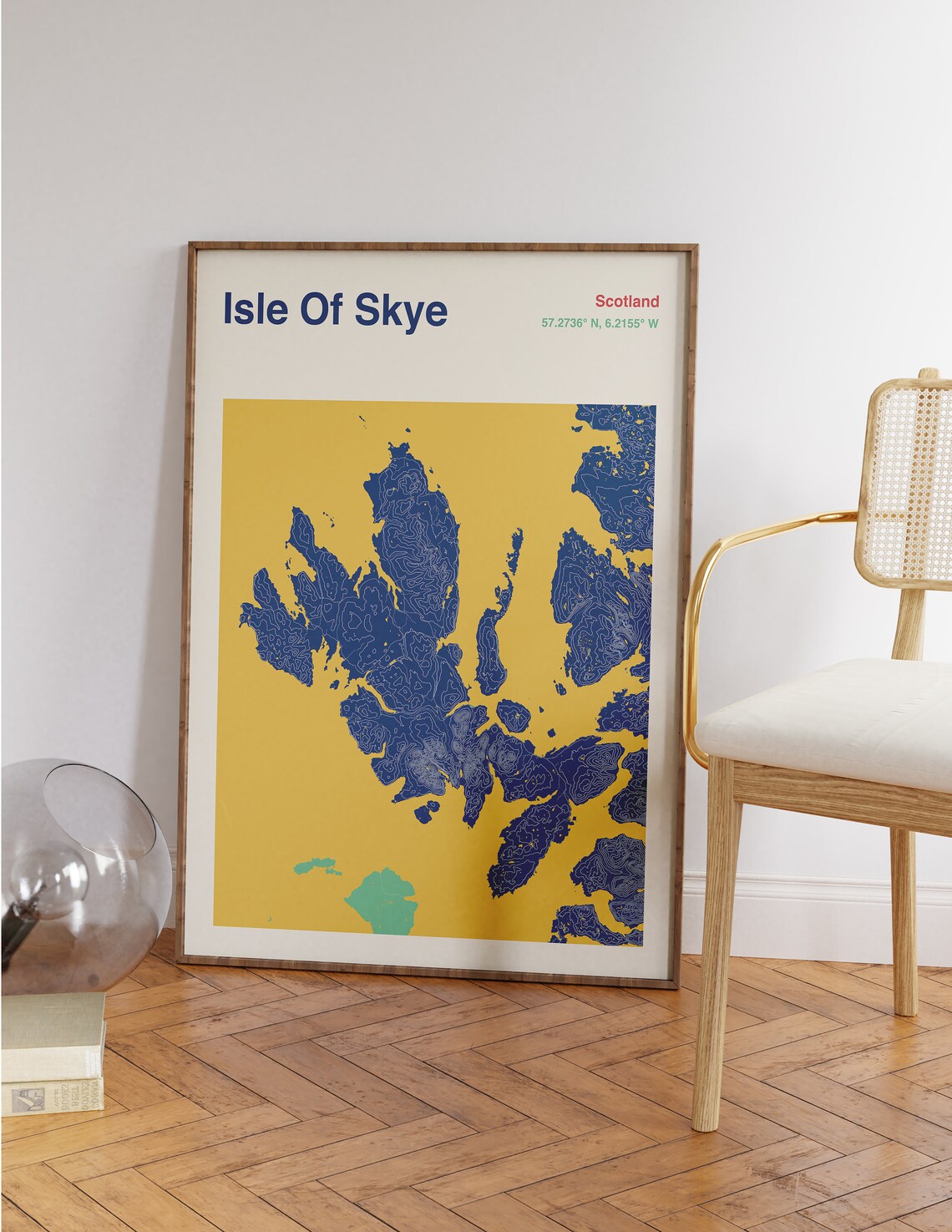 Isle Of Skye Map Poster, Travel Map Art Print - Image 2