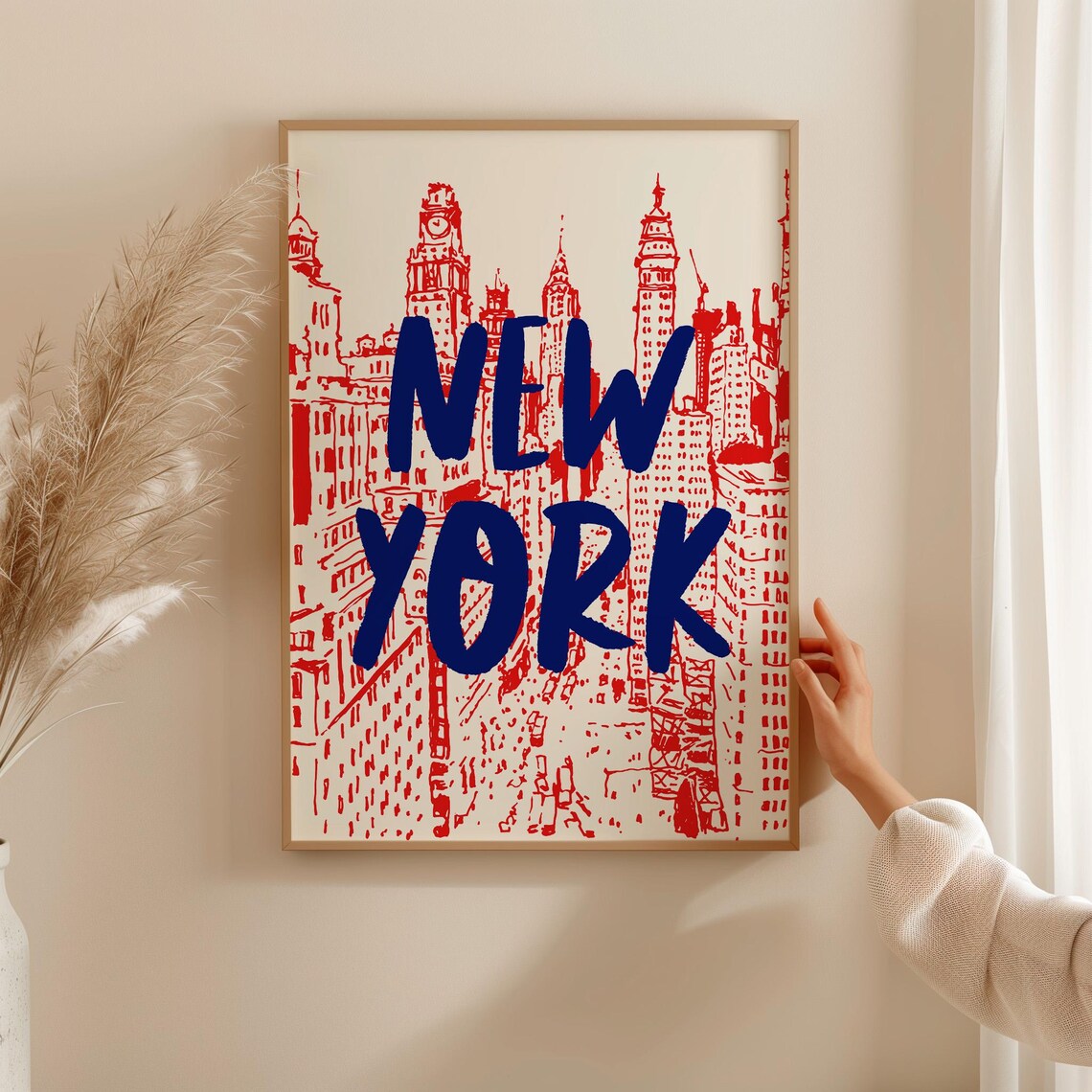 Retro New York Travel Poster, Mid-Century Style - Image 2