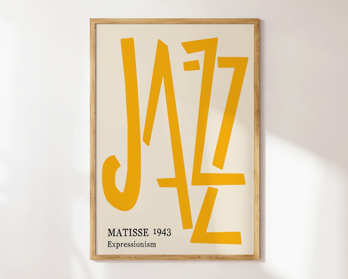 Mid-Century Matisse Jazz Exhibition Art Print