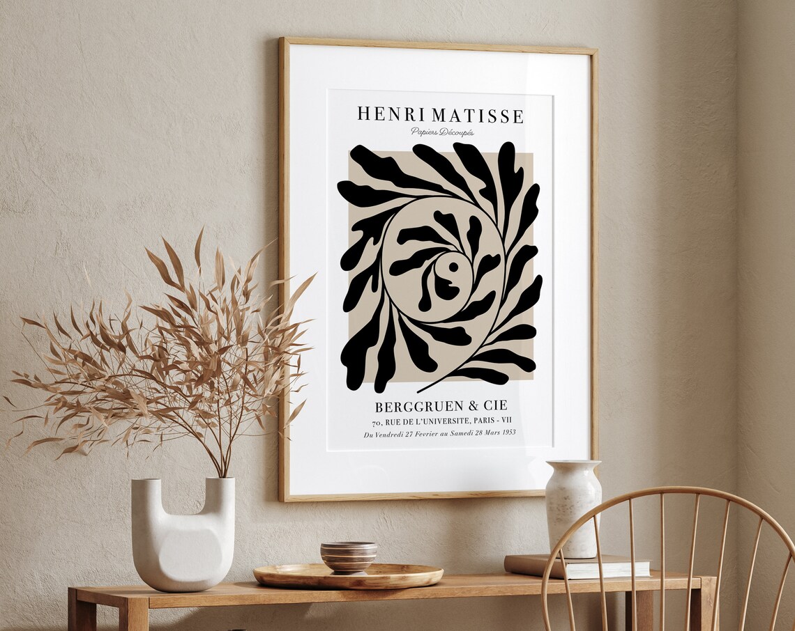 Matisse Botanical Leaf Art Print, Exhibition Style - Image 2