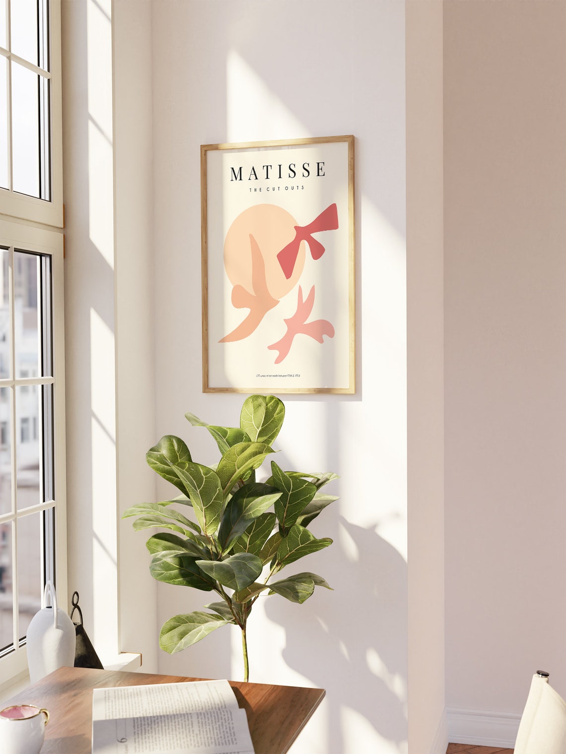 Matisse The Cut Outs Blush Doves Warm Sun Abstract Art Poster - Image 2