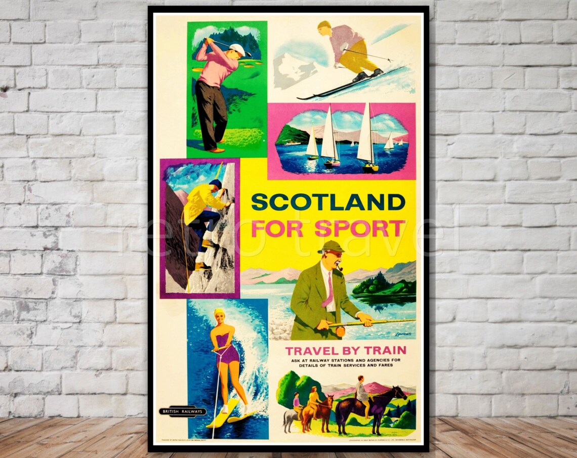 Scotland Vintage Travel Poster, British Railways