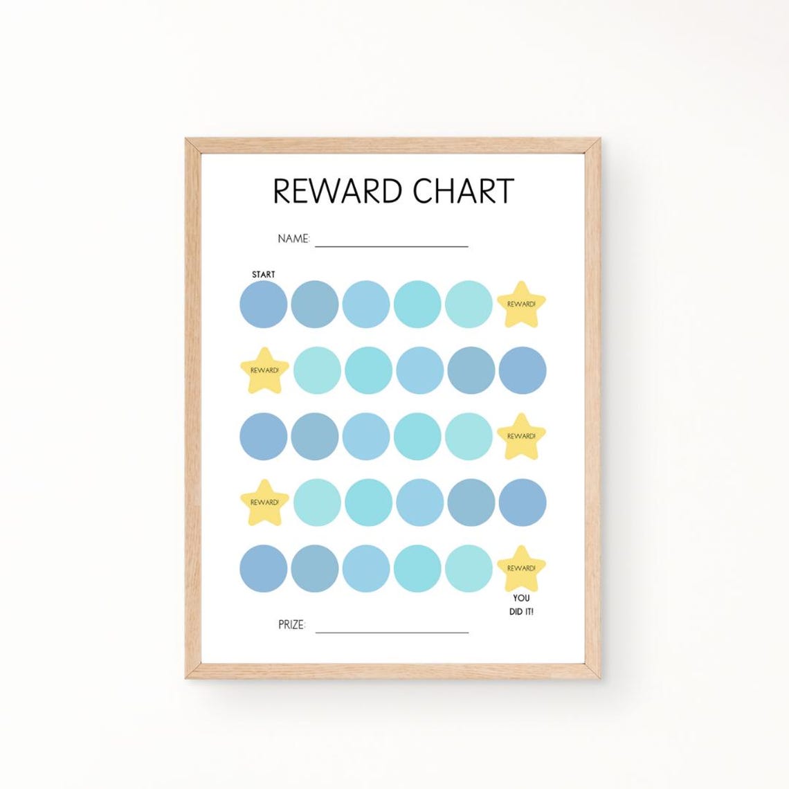 Toddler Reward Chart, Kid Routine Chart