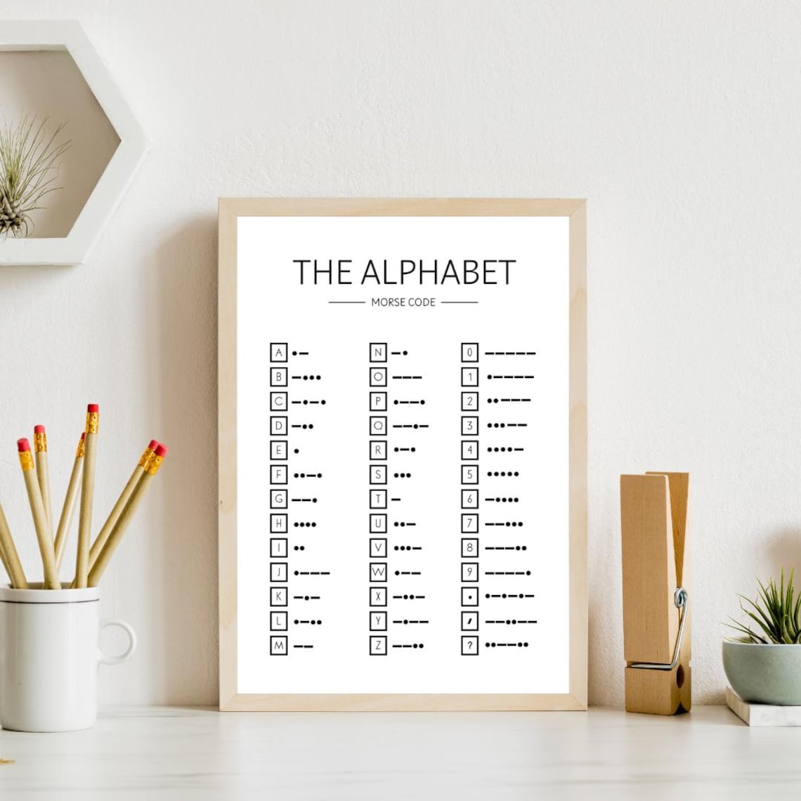 Morse Code Alphabet Poster, Classroom Decor Print - Image 4
