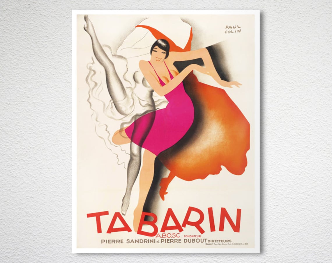Tabarin Vintage Entertainment Poster, Travel Poster - Image 2
