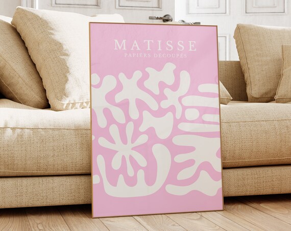 Henri Matisse Print Aesthetic Matisse Poster For Modern Gallery Exhibition Art Minimalist Neutral Wall Art Matisse Cut Outs Gift Idea