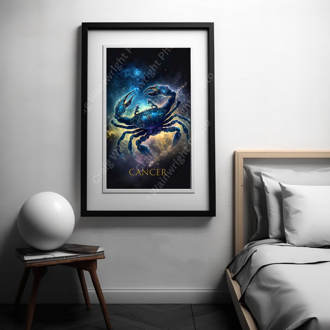 Cancer Print Astrology Art Zodiac Decor Celestial Poster Horoscope Illustration Constellation Artwork Astrology Gift Star Sign Print - Image 3