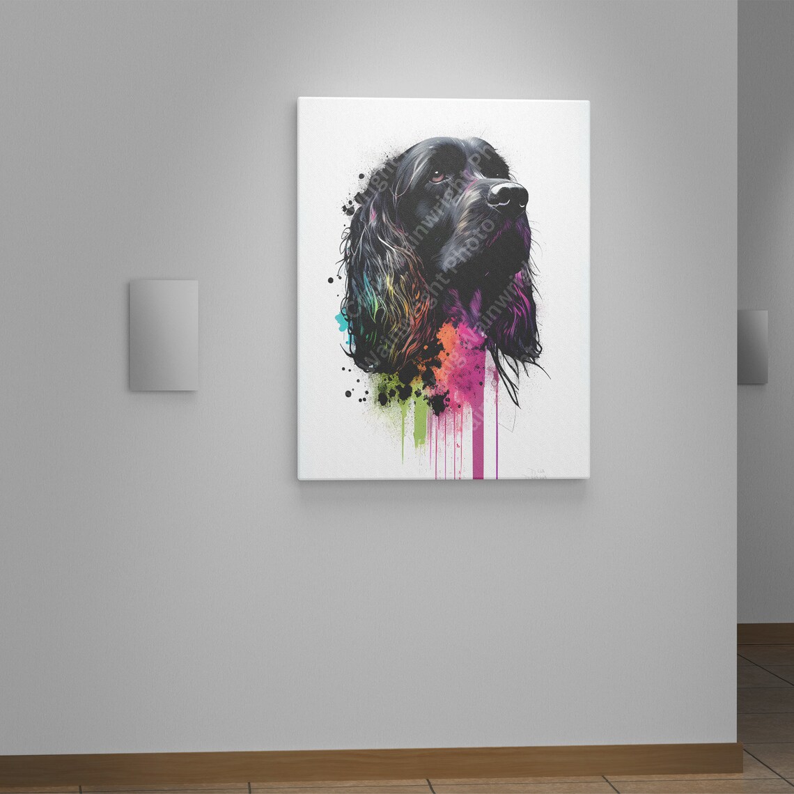 Cocker Spaniel Dreamscape Art Print, Pet Lover Gift - Image 4