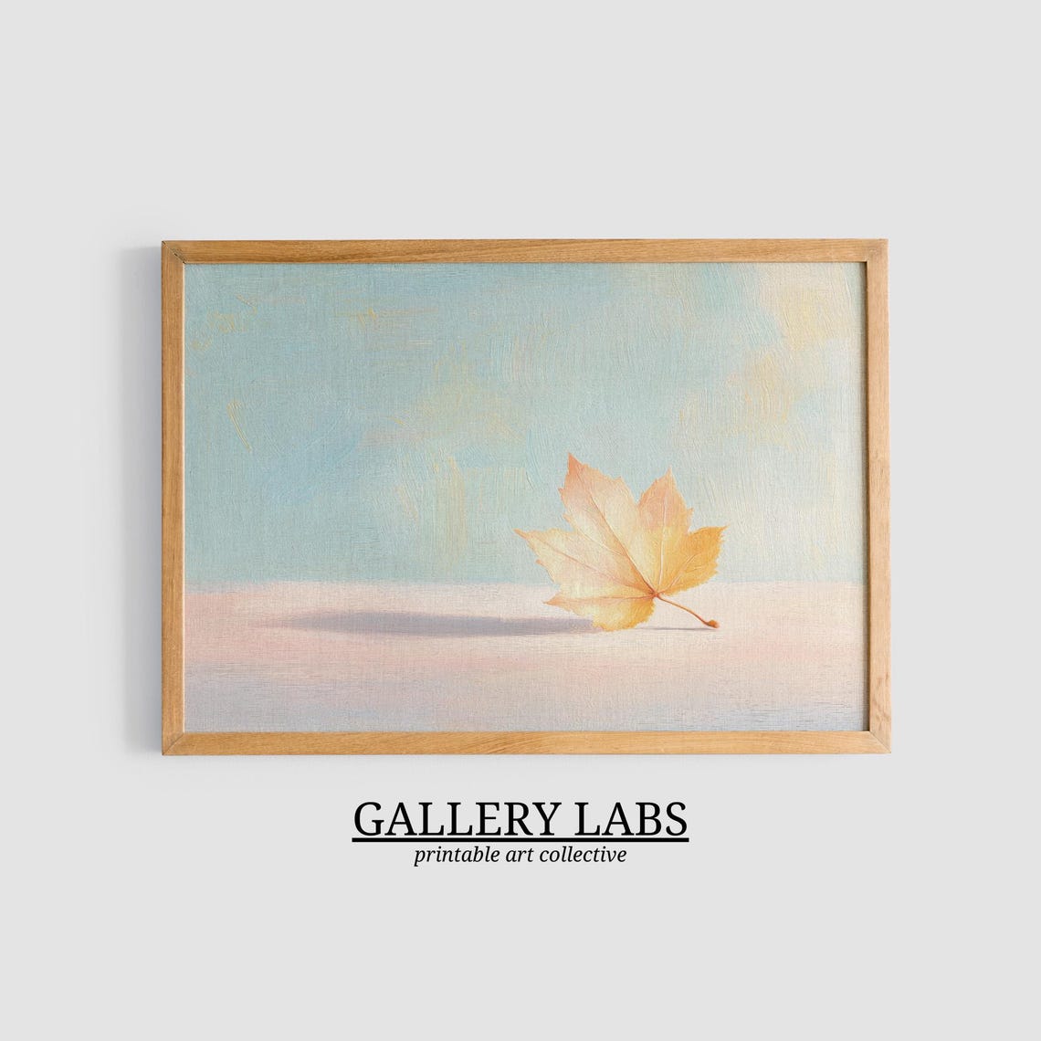Girly Fall Leaf Print Pink Trendy Decor Autumn Art Seasonal Decor Cute Fall Still Life Dorm Room Decor Art - Image 3