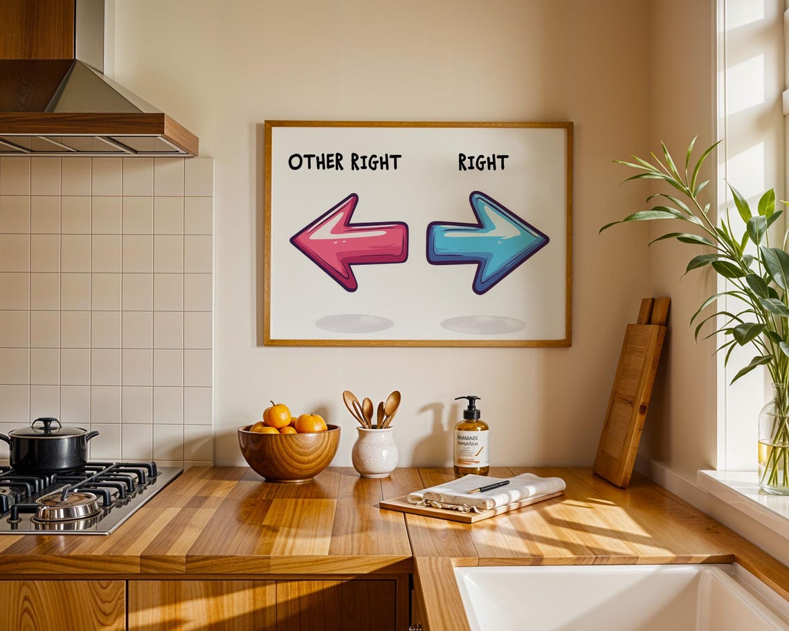 Right And Other Right, Funny Poster - Image 5