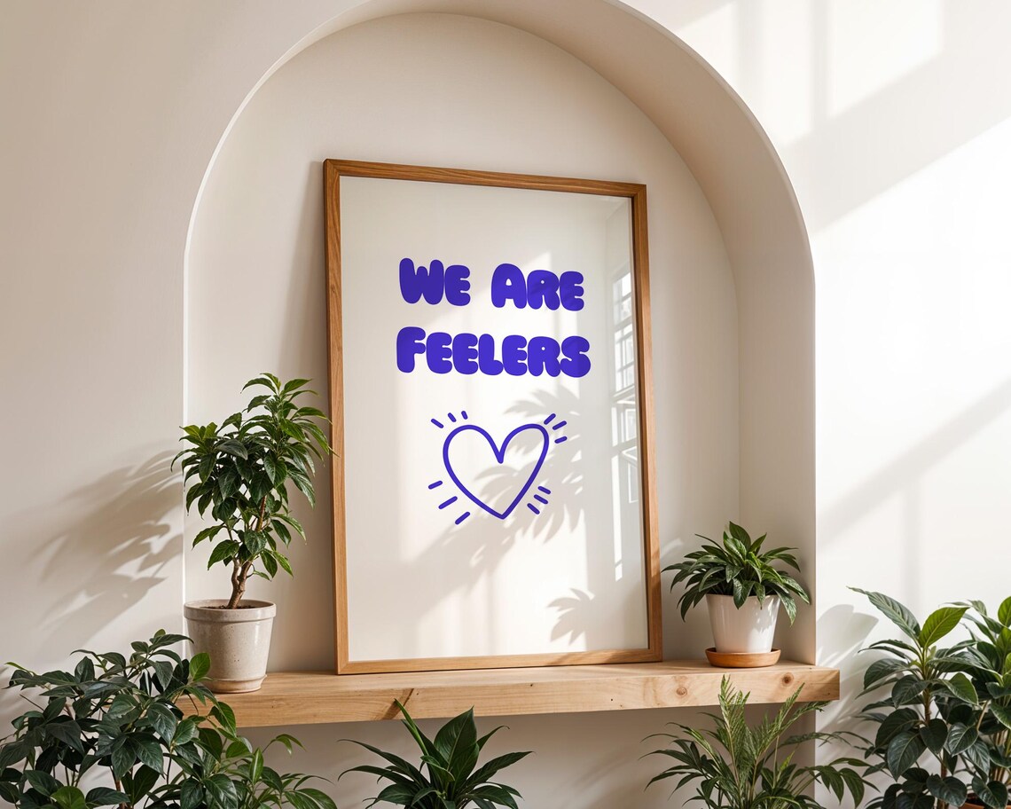 We Are Feelers Purple Version Funny Quote Poster - Image 2