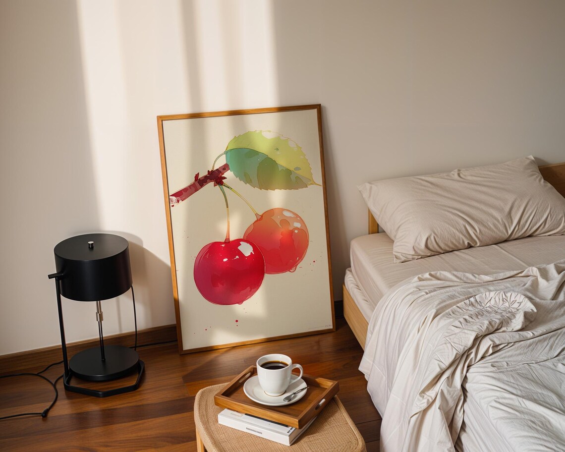 Cherry Wall Art Poster Kitchen And Room Decor For Home Styling Creative Gifts - Image 3