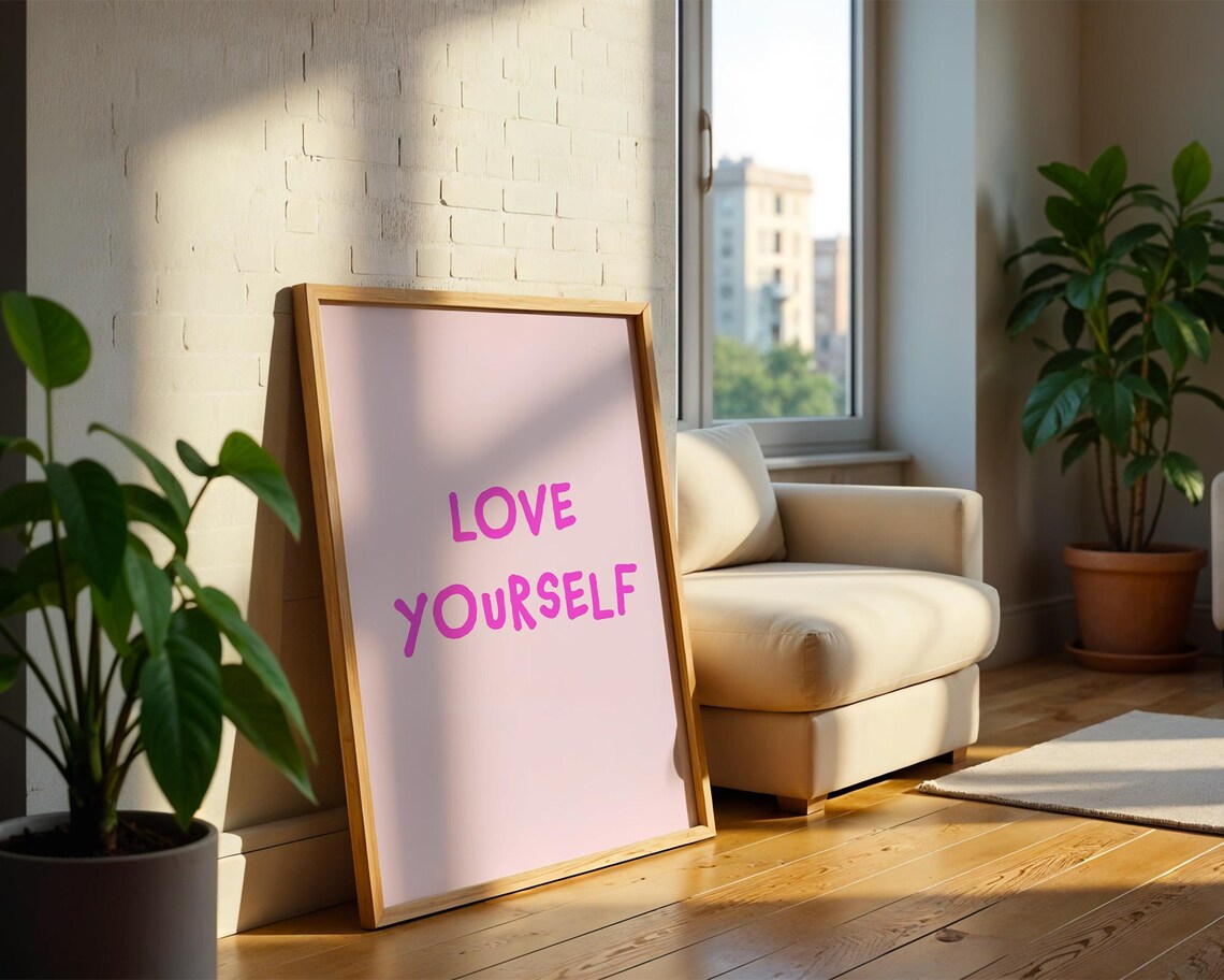 Love Yourself Uplifting Home, Kitchen, Office Decor - Image 2