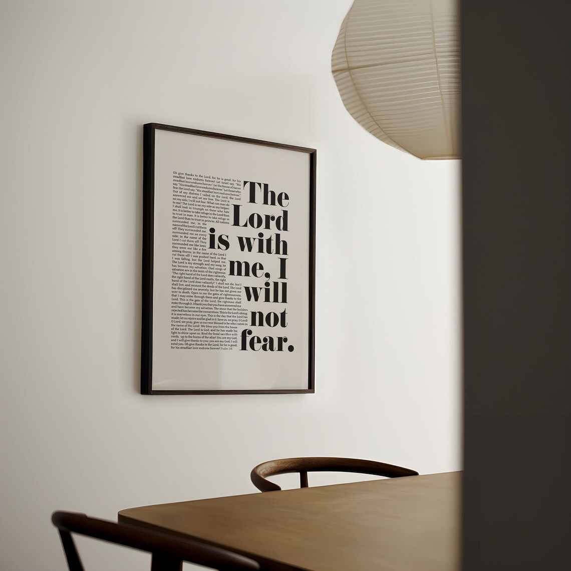 Psalm 118 Scripture Poster, Modern Christian Verse - Image 3