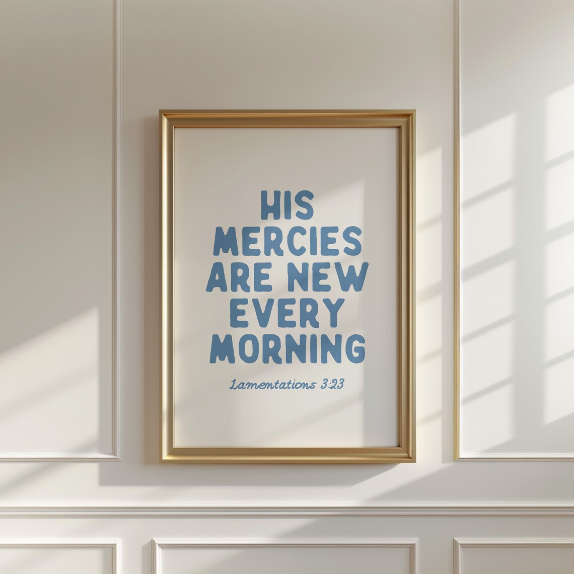 His Mercies Are New Every Morning Scripture Art Print