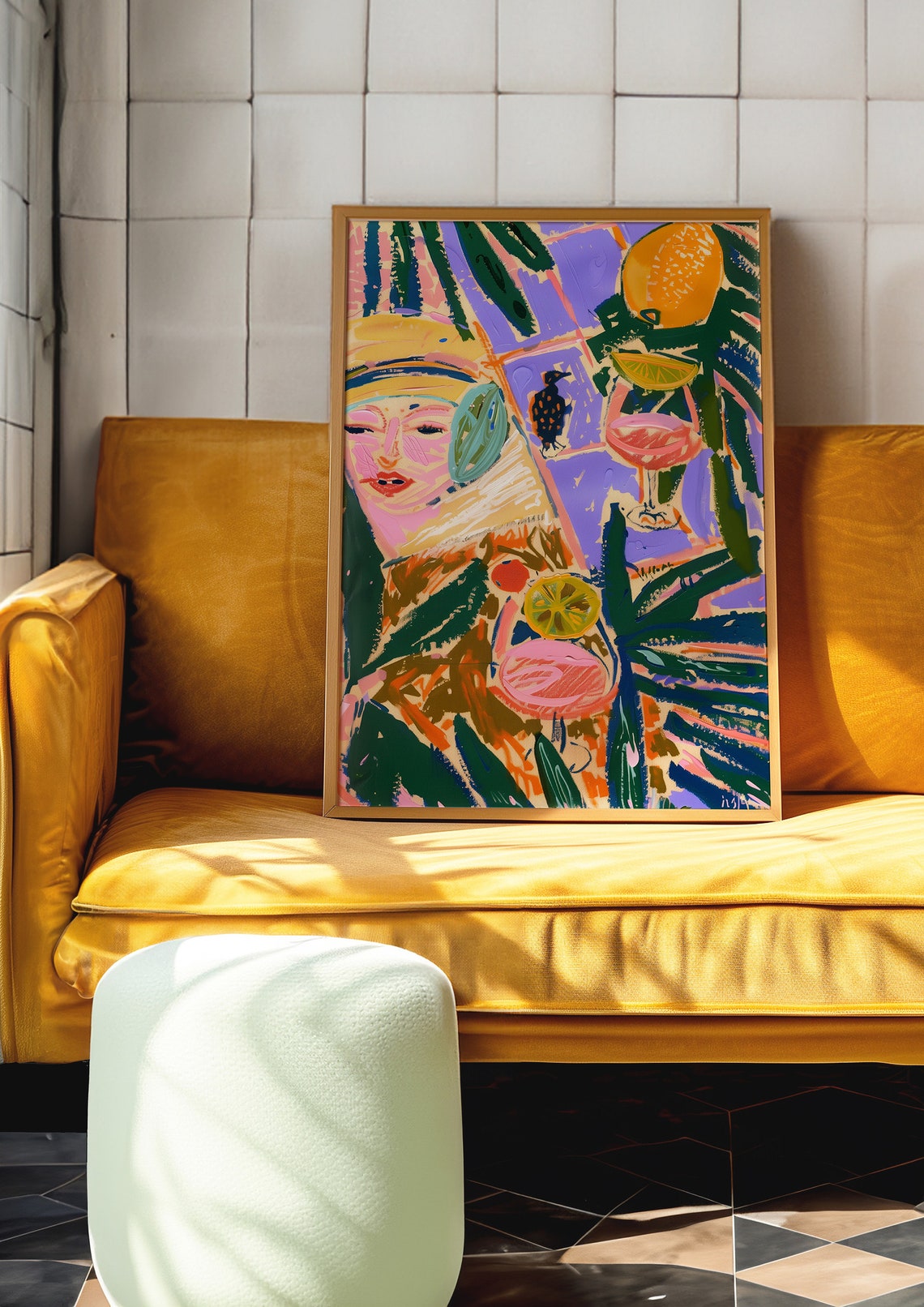 Colorful Abstract Portrait Matisse Painting Art Print Vibrant Pop Art Illustration Modern Wall Decor - Image 7