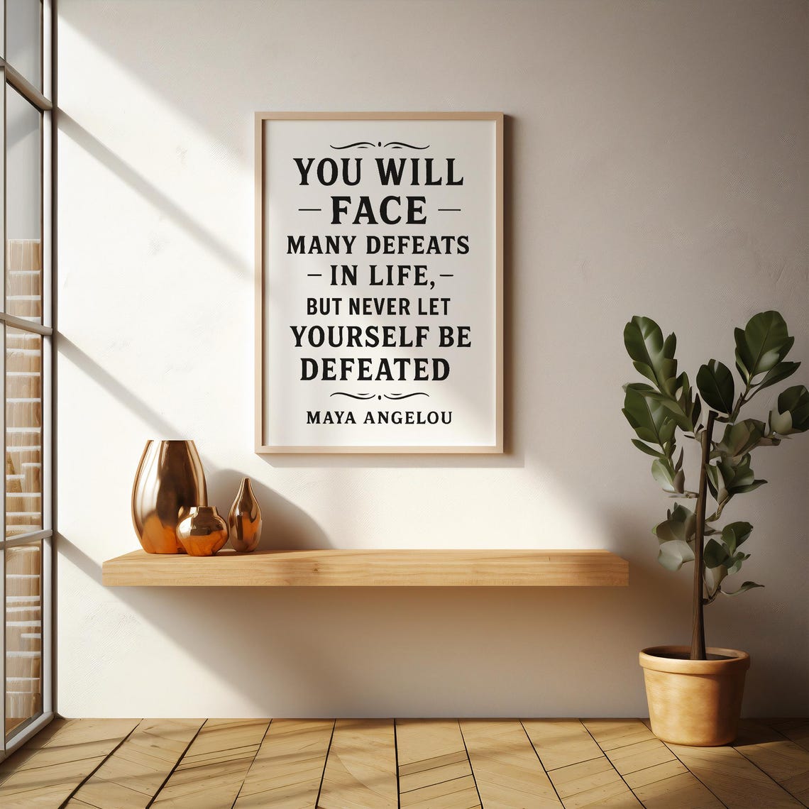 Maya Angelou Quote Poster Motivational Wall Art Life Wisdom Decor - Image 5