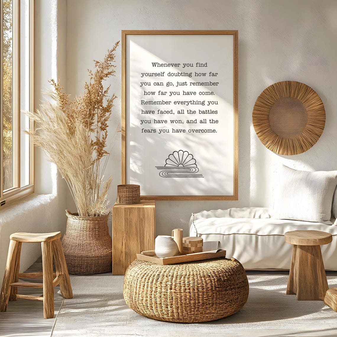 Remember How Far You Have Come Wall Art Feminist Decor Woman Empowerment Print Strong Women Quote - Image 6
