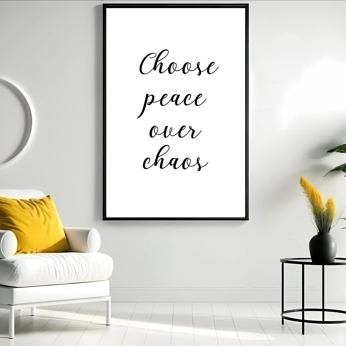 Choose Peace Over Chaos Inspirational Quote - Image 3