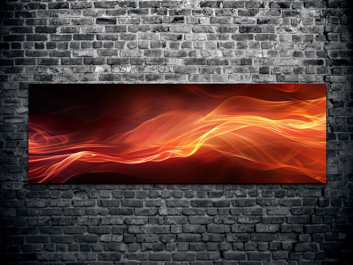 Abstract Wave Art Print, Modern Contemporary - Image 2